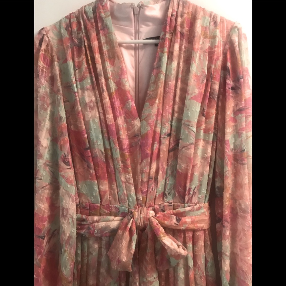 Like new Alex Marie Hayden Tropical Paradise Teal and Pink. Worn a few hours. - Picture 7 of 10